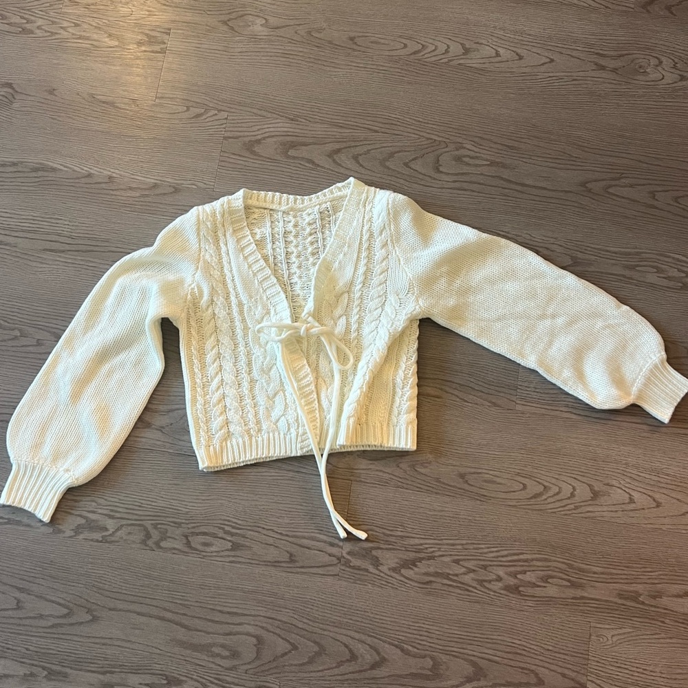 tie sweater